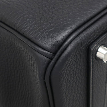 エルメス HERMES バーキン40 ブラック トゴ ハンドバッグ シルバー金具 黒