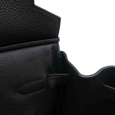 エルメス HERMES バーキン40 ブラック トゴ ハンドバッグ シルバー金具 黒