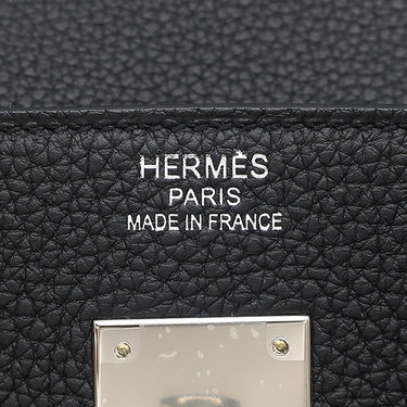 エルメス HERMES バーキン40 ブラック トゴ ハンドバッグ シルバー金具 黒