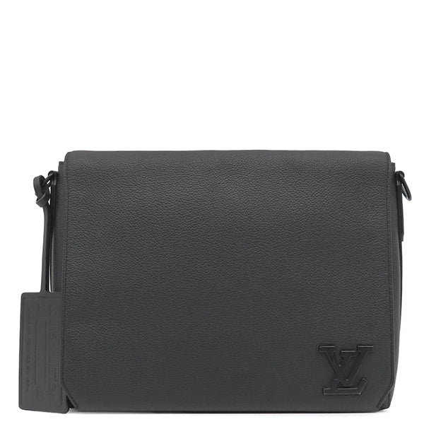 ルイヴィトン ショルダーバッグ メッセンジャーバッグ レザー M57080ブラック LOUIS M57080 メッセンジャー テイクオフ VUITTON メンズウェア