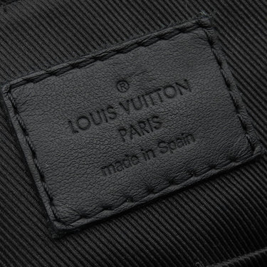 ルイヴィトン LOUIS VUITTON テイクオフ メッセンジャー M57080 ブラック グレインレザー ショルダーバッグ ブラック金具 黒 斜め掛け イニシャル入り