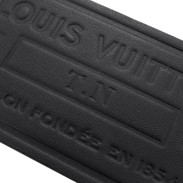 ルイヴィトン LOUIS VUITTON テイクオフ メッセンジャー M57080 ブラック グレインレザー ショルダーバッグ ブラック金具 黒 斜め掛け イニシャル入り