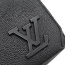 ルイヴィトン LOUIS VUITTON テイクオフ メッセンジャー M57080 ブラック グレインレザー ショルダーバッグ ブラック金具 黒 斜め掛け イニシャル入り