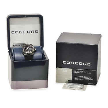 腕時計 コンコルド CONCORD C1 レトログラード デイデイト 0320054 01.5.40.1020 自動巻き メンズ 新品同様 黒 パワーリザーブ表示