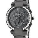 腕時計 ショパール CHOPARD インペリアーレ クロノグラフ 388549-3006 自動巻き メンズ 純正ダイヤ 黒DLC加工 ローマ デイトラウンド