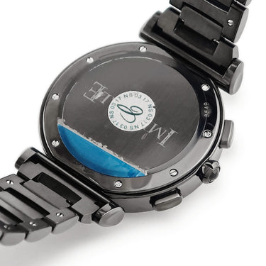 腕時計 ショパール CHOPARD インペリアーレ クロノグラフ 388549-3006 自動巻き メンズ 純正ダイヤ 黒DLC加工 ローマ デイトラウンド
