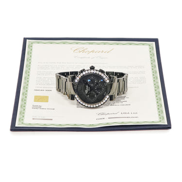 腕時計 ショパール CHOPARD インペリアーレ クロノグラフ 388549-3006 自動巻き メンズ 純正ダイヤ 黒DLC加工 ローマ デイトラウンド