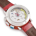 腕時計 アランシルベスタイン ALAIN SILBERSTEIN クロノ バウハウス グミ LWO5100 自動巻き メンズ OH済 レッド 赤 デイデイト 限定
