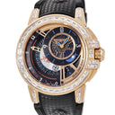 腕時計 ハリーウィンストン Harry Winston オーシャン デュアルタイム OCEATZ44RR011 自動巻き メンズ OH済 K18RG無垢 ダイヤ 黒 ラウンド