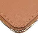エルメス HERMES アザップロング シルクイン ゴールド エバーカラー 長財布 シルバー金具 新品 未使用 茶