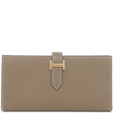 エルメス HERMES ベアンスフレ エトゥープ ヴォーエプソン 長財布 ゴールド金具 新品 未使用 グレージュ 二つ折り財布