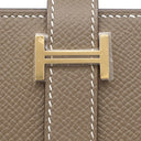エルメス HERMES ベアンスフレ エトゥープ ヴォーエプソン 長財布 ゴールド金具 新品 未使用 グレージュ 二つ折り財布