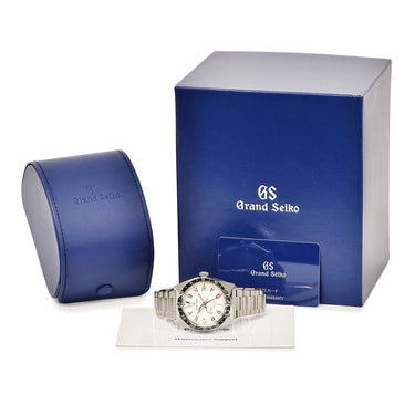 腕時計 グランドセイコー Grand Seiko スポーツコレクション スプリングドライブ GMT SBGE307 9R66-0BT0 自動巻き メンズ 獅子 デイト
