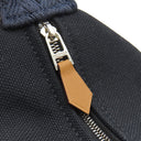 エルメス HERMES ブリッド ア ブラック GM ブラック×ブルーニュイ コットン ポリアミド ポーチ シルバー金具 黒 紺 バニティ