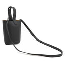ロエベ LOEWE ペブル バケットバッグ ミニ AANBBBMX02 ブラック グレインカーフレザー 2WAYバッグ シルバー金具 黒 ハンドバッグ ショルダーバッグ