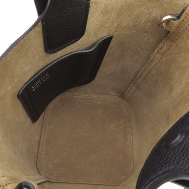 ロエベ LOEWE ペブル バケットバッグ ミニ AANBBBMX02 ブラック グレインカーフレザー 2WAYバッグ シルバー金具 黒 ハンドバッグ ショルダーバッグ