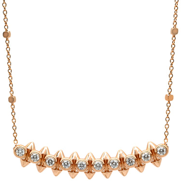 カルティエ Cartier クラッシュ ドゥ カルティエ SM ダイヤ N7424312 ピンクゴールド K18PG ダイヤモンド ネックレス 750 18K PG