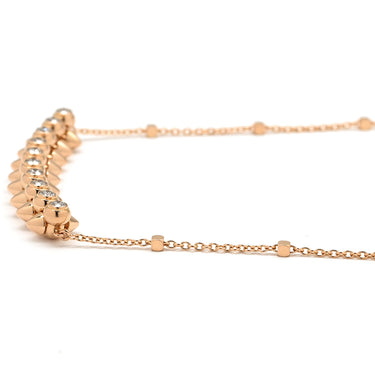 カルティエ Cartier クラッシュ ドゥ カルティエ SM ダイヤ N7424312 ピンクゴールド K18PG ダイヤモンド ネックレス 750 18K PG