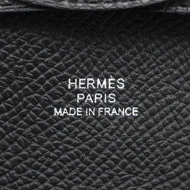 エルメス HERMES バスティア ブラック ヴォーエプソン コインケース シルバー金具 新品 未使用
