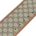 グッチ GUCCI Lunar New Year GG ワイド ベルト 718505 ベージュ×エボニー GGスプリームキャンバス ベルト シルバー金具 新品 未使用 茶 太ベルト スクエアバックル