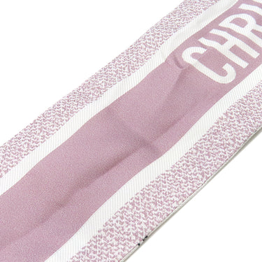 クリスチャン・ディオール Christian Dior ミッツァ 61SVR106I648 ホワイト×パープル シルク スカーフ Souvenir de Rome ローマ ピンク