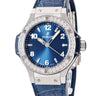 腕時計 ウブロ HUBLOT ビッグバン スチール ブルー ダイヤモンド 38mm 361.SX.7170.LR.1204 クオーツ レディース 純正ダイヤ