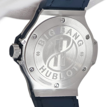 腕時計 ウブロ HUBLOT ビッグバン スチール ブルー ダイヤモンド 38mm 361.SX.7170.LR.1204 クオーツ レディース 純正ダイヤ