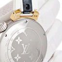 腕時計 ルイヴィトン LOUIS VUITTON タンブール ストリート ダイバー QA166 クオーツ メンズ K18PG×SS コンビ ホワイト
