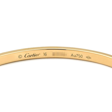 カルティエ Cartier LOVE ラブブレスレット SM B6079116 イエローゴールド K18YG #16 ブレスレット 750 18K YG バングル