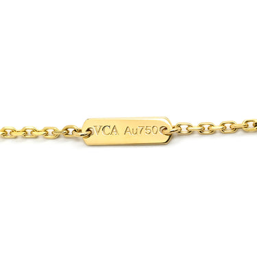 ヴァンクリーフアーペル Van Cleef & Arpels ヴィンテージ アルハンブラ VCARA45800 ブラック×イエローゴールド K18YG オニキス ネックレス Au750 18K 18金 黒 オニキス