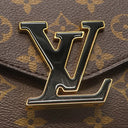 ルイヴィトン LOUIS VUITTON パッシー M45592 モノグラム モノグラムキャンバス レザー ショルダーバッグ ゴールド金具 茶 ボルドー Wチェーン