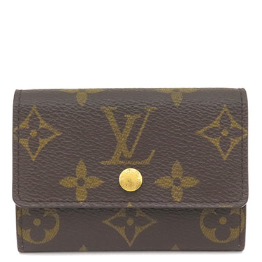 ルイヴィトン LOUIS VUITTON ポルト モネ プラ M61930 モノグラム モノグラムキャンバス コインケース ゴールド金具 茶 小銭入れ カードケース
