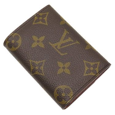 ルイヴィトン LOUIS VUITTON ポルト モネ プラ M61930 モノグラム モノグラムキャンバス コインケース ゴールド金具 茶 小銭入れ カードケース