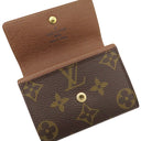 ルイヴィトン LOUIS VUITTON ポルト モネ プラ M61930 モノグラム モノグラムキャンバス コインケース ゴールド金具 茶 小銭入れ カードケース