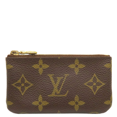 ルイヴィトン LOUIS VUITTON ポシェット クレ M62650 モノグラム モノグラムキャンバス コインケース ゴールド金具 茶 キーチェーン付き