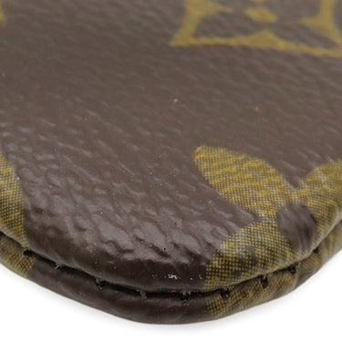ルイヴィトン LOUIS VUITTON ポシェット クレ M62650 モノグラム モノグラムキャンバス コインケース ゴールド金具 茶 キーチェーン付き