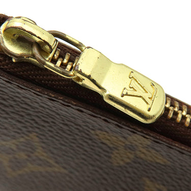 ルイヴィトン LOUIS VUITTON ポシェット クレ M62650 モノグラム モノグラムキャンバス コインケース ゴールド金具 茶 キーチェーン付き