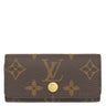 ルイヴィトン LOUIS VUITTON ミュルティクレ 4 M83265 モノグラムXシャマロウピンク モノグラムキャンバス キーケース ゴールド金具 茶 ピンク 4連 4本