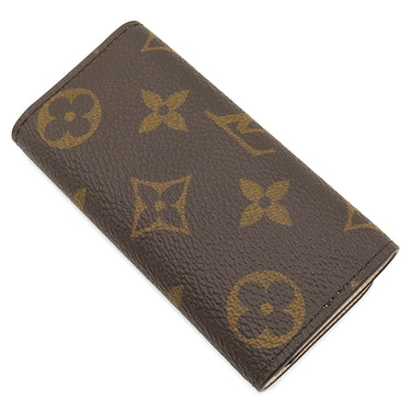 ルイヴィトン LOUIS VUITTON ミュルティクレ 4 M83265 モノグラムXシャマロウピンク モノグラムキャンバス キーケース ゴールド金具 茶 ピンク 4連 4本