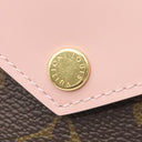 ルイヴィトン LOUIS VUITTON ポルトフォイユ ゾエ M62933 ローズバレリーヌ モノグラムキャンバス レザー 三つ折り財布 ゴールド金具 コンパクト財布 3つ折り