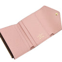 ルイヴィトン LOUIS VUITTON ポルトフォイユ ゾエ M62933 ローズバレリーヌ モノグラムキャンバス レザー 三つ折り財布 ゴールド金具 コンパクト財布 3つ折り