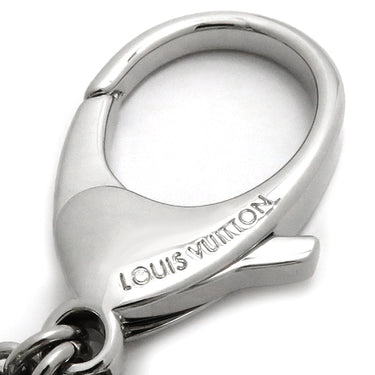 ルイヴィトン LOUIS VUITTON ビジューサック フルール ドゥ エピ M65085 ホワイト メタル バッグチャーム シルバー金具 白 LVロゴ キーホルダー