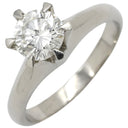 ノンブランド NON BRAND ソリティア ダイヤモンド 1.032ct プラチナシルバー Pt900 ダイヤモンド リング 指輪 プラチナ Pt900 1P 1石 1粒 大粒 6本立爪 エンゲージ ブライダル 15号