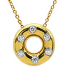 ティファニー Tiffany & Co ドッツ サークル ダイヤモンド イエローゴールド K18YG Pt950 ダイヤモンド ネックレス T&Co. K18YG×Pt950 6P 6石 6粒 エルサペレッティ