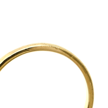 ティファニー Tiffany & Co カーブド バンドリング ダイヤモンド イエローゴールド K18YG ダイヤモンド リング 指輪 T＆Co. 750YG 1P 11号