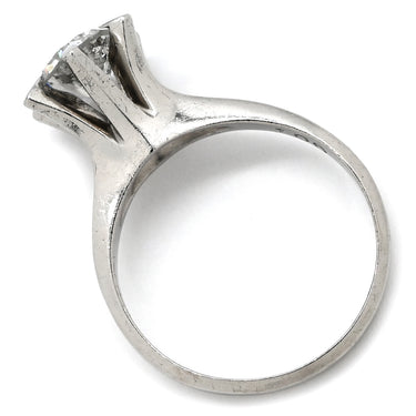 ノンブランド NON BRAND ダイヤ 1.06ct プラチナシルバー Pt900 ダイヤモンド リング 指輪 1P 1石 1粒 大粒 6本立爪 ソリティア Pt900 プラチナ 花爪リング 12号