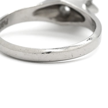 ノンブランド NON BRAND ダイヤ 1.06ct プラチナシルバー Pt900 ダイヤモンド リング 指輪 1P 1石 1粒 大粒 6本立爪 ソリティア Pt900 プラチナ 花爪リング 12号