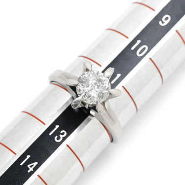 ノンブランド NON BRAND ダイヤ 1.06ct プラチナシルバー Pt900 ダイヤモンド リング 指輪 1P 1石 1粒 大粒 6本立爪 ソリティア Pt900 プラチナ 花爪リング 12号