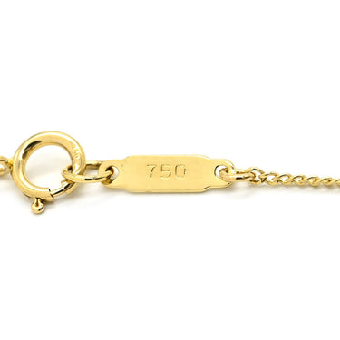 ティファニー Tiffany & Co シェルモチーフ 1Pダイヤ イエローゴールド K18YG ダイヤモンド ネックレス 貝 貝殻 18K 750 YG