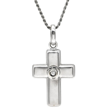 ダミアーニ DAMIANI クロス ダイヤ ペンダント ホワイトゴールド K18WG ダイヤモンド ネックレス 18K 750 WG 十字架 CROSS